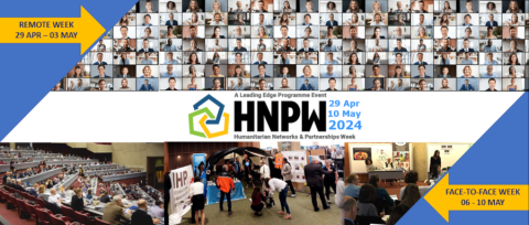 Banner reads HNPW from 29 April to 10 May 2024. Uses tiny images of speakers.